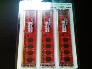Triple-Channnel DDR3-1333 3GB KINGBOX