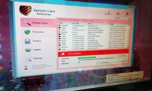 偽ウイルスソフト「System Care Antivirus」を削除・駆除。