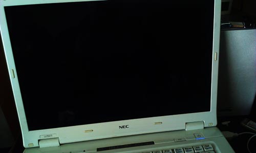NEC ノートPC、ロゴ表示後、画面真っ黒で起動しない。 | PCサポートフィールド