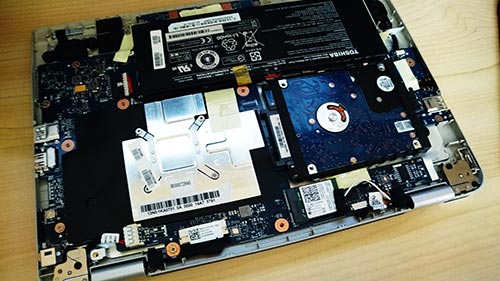 TOSHIBA dynabook N61 分解。HDDからSSDへ交換。 | PCサポートフィールド
