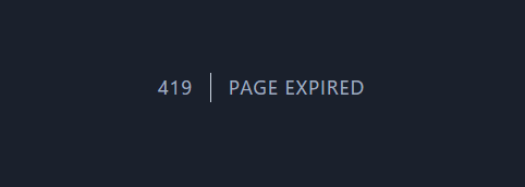 419 PAGE EXPIRED